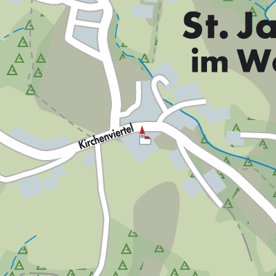Stadtplan St. Jakob im Walde