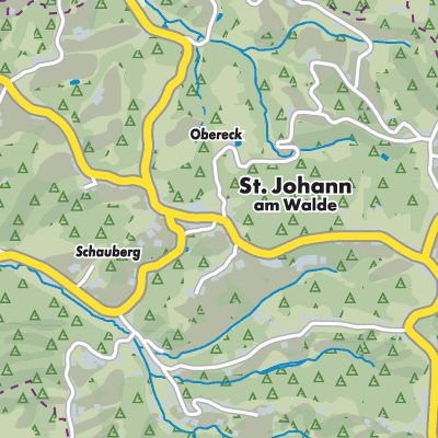 Übersichtsplan St. Johann am Walde
