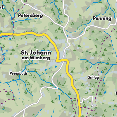 Übersichtsplan St. Johann am Wimberg