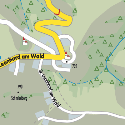 Stadtplan St. Leonhard am Wald