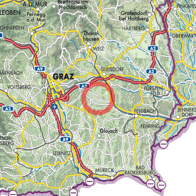 Landkarte St. Marein bei Graz