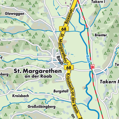 Übersichtsplan St. Margarethen an der Raab