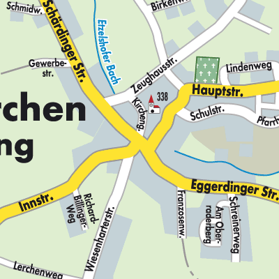 Stadtplan St. Marienkirchen bei Schärding
