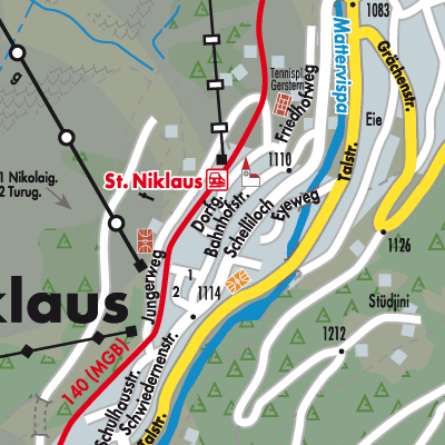 Stadtplan St. Niklaus