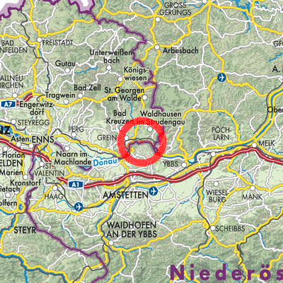 Landkarte St. Nikola an der Donau