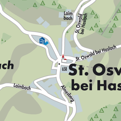 Stadtplan St. Oswald bei Haslach