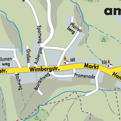 Stadtplan St. Peter am Wimberg