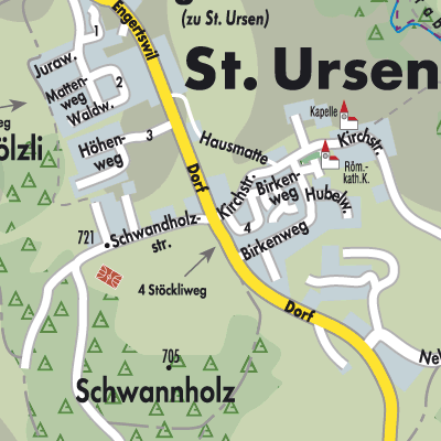 Stadtplan St. Ursen