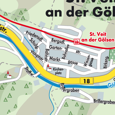 Stadtplan St. Veit an der Gölsen