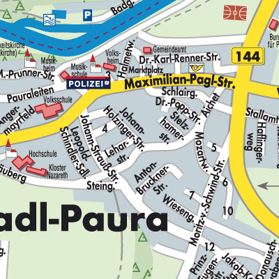 Stadtplan Stadl-Paura
