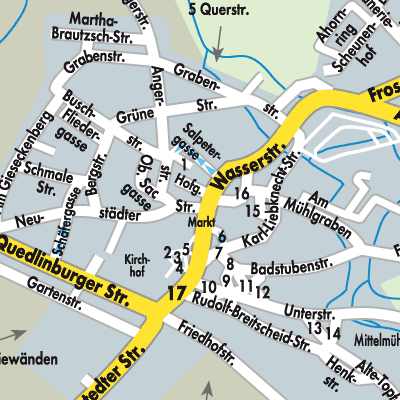 Stadtplan Stadt Hoym/Anhalt