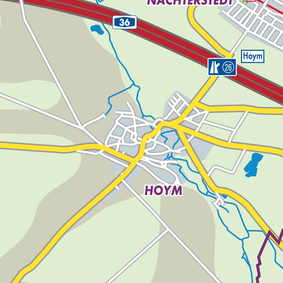 Übersichtsplan Stadt Hoym/Anhalt