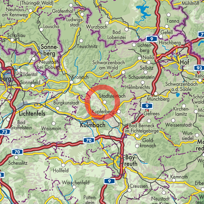 Landkarte Stadtsteinach (VGem)