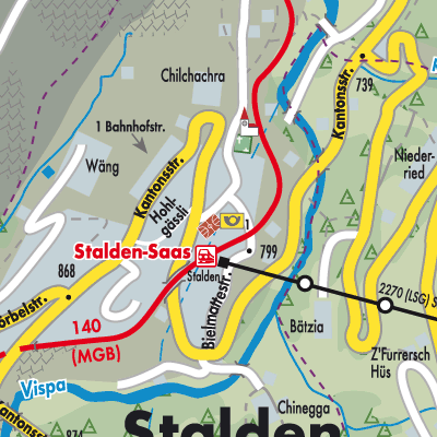 Stadtplan Stalden (VS)