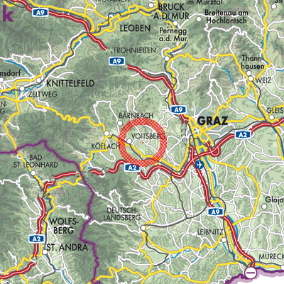 Landkarte Stallhofen