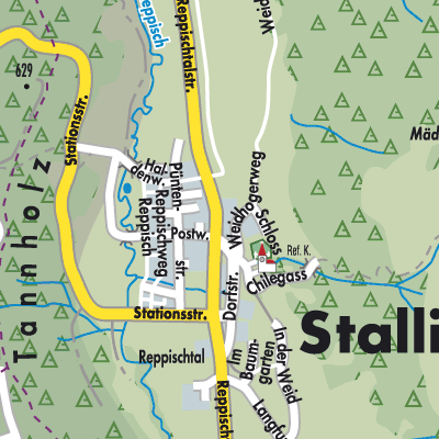 Stadtplan Stallikon