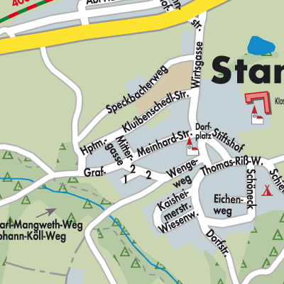 Stadtplan Stams