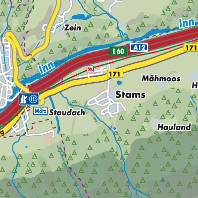 Übersichtsplan Stams