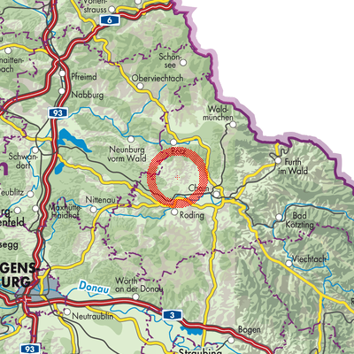 Landkarte Stamsried (VGem)