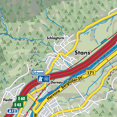 Stans - Stadtpläne und Landkarten