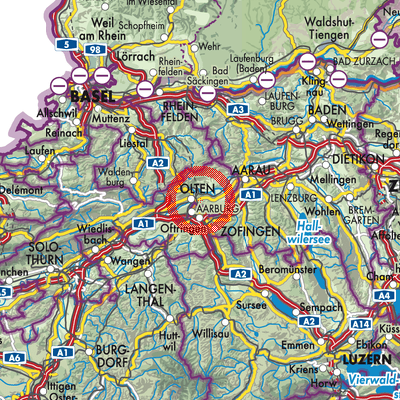 Landkarte Starrkirch-Wil