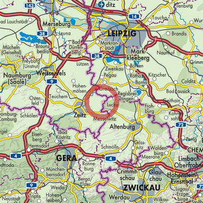 Landkarte Staschwitz
