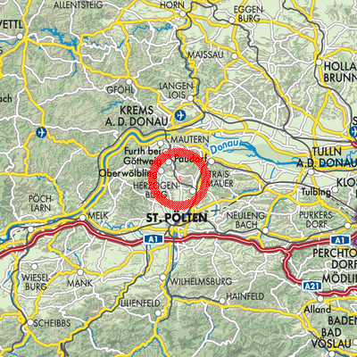 Landkarte Statzendorf