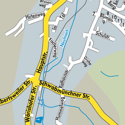 Stadtplan Stauden
