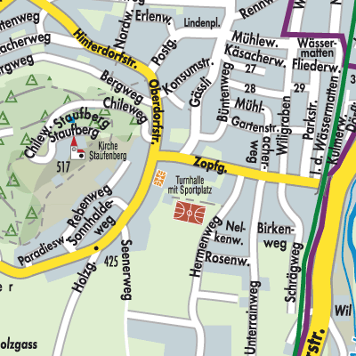 Stadtplan Staufen