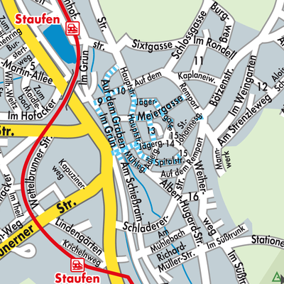 Stadtplan Staufen im Breisgau