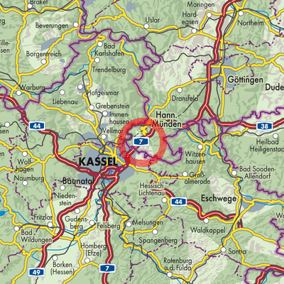 Landkarte Staufenberg