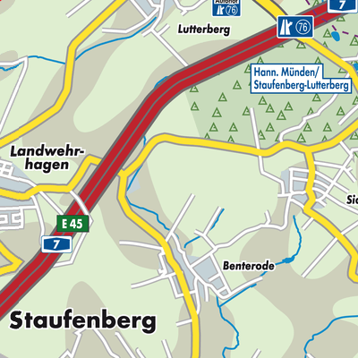 Übersichtsplan Staufenberg