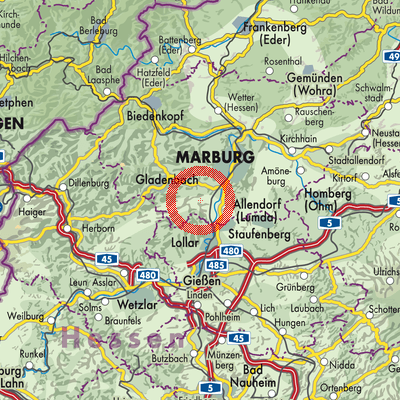 Landkarte Stedebach