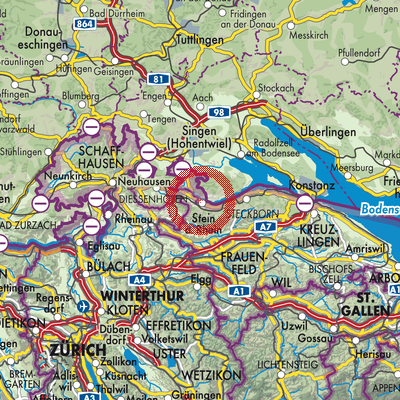 Landkarte Stein am Rhein
