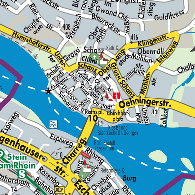 Stadtplan Stein am Rhein