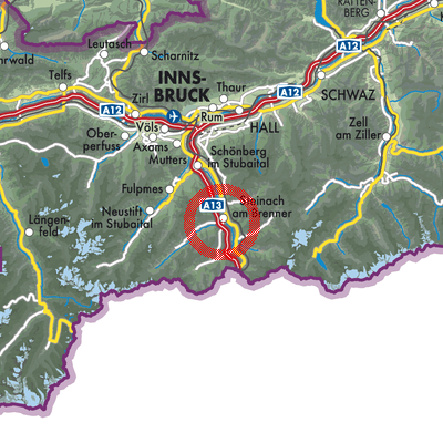 Landkarte Steinach am Brenner
