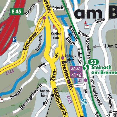 Stadtplan Steinach am Brenner