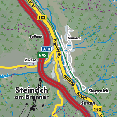 Übersichtsplan Steinach am Brenner