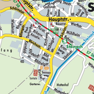Stadtplan Steinach