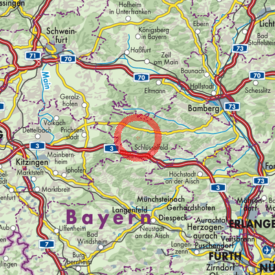 Landkarte Steinachsrangen