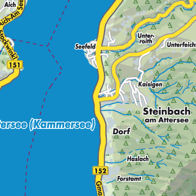 Übersichtsplan Steinbach am Attersee