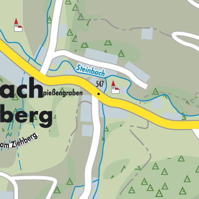 Stadtplan Steinbach am Ziehberg