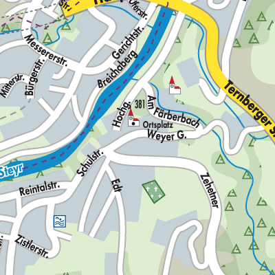 Stadtplan Steinbach an der Steyr