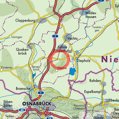 Landkarte Steinfeld