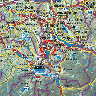 Landkarte Steinhausen