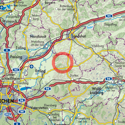 Landkarte Steinkirchen (VGem)