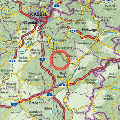 Landkarte Sterkelshausen