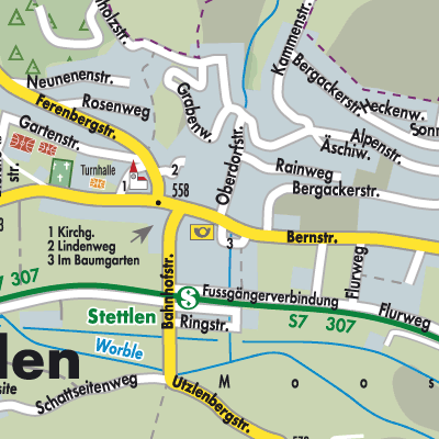 Stadtplan Stettlen