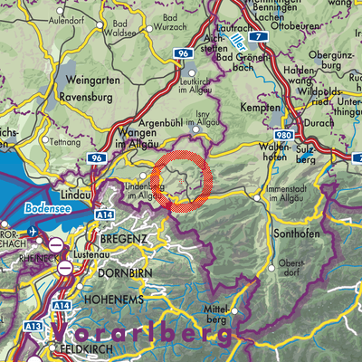 Landkarte Stiefenhofen (VGem)