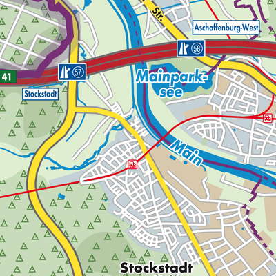 Übersichtsplan Stockstadt am Main